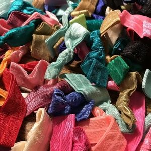 100 hair ties pony tail holder bands, new